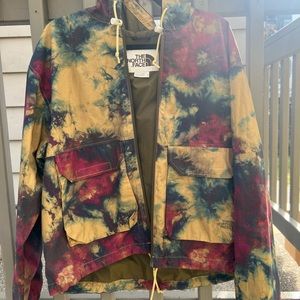 Tye dye North Face light jacket